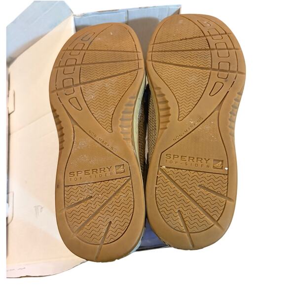 Sperry Women's Angelfish Boat Shoe Sneaker Linen/Oat Size 7 - Picture 4 of 9